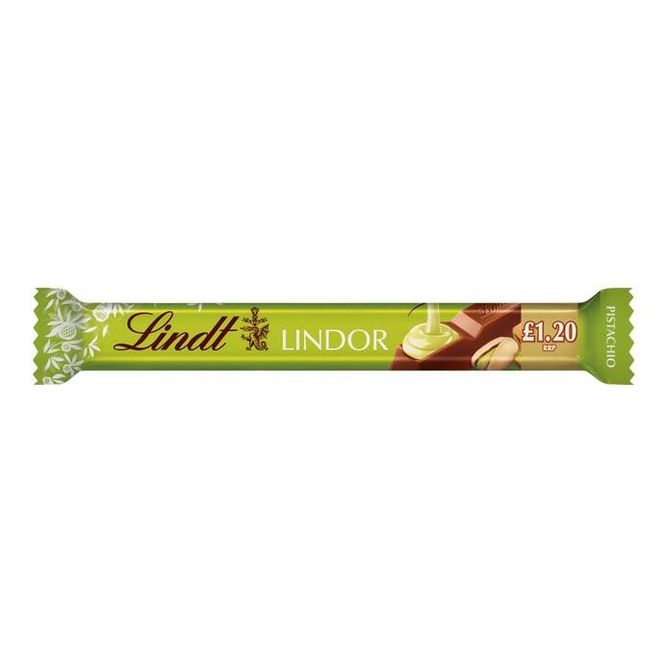 Hovedbilde Lindt Lindor Pistachio Treat Chocolate Bar 38g