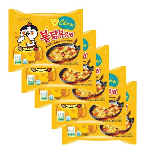 Samyang Buldak Hot Chicken Ramen Cheese 5x140g
