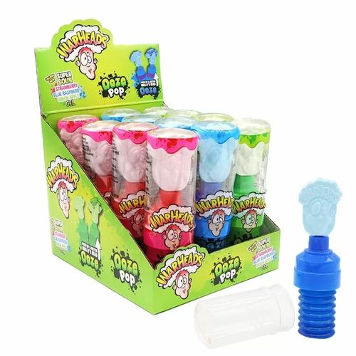 Warheads Sour Ooze Pop 40g (Datotilbud)