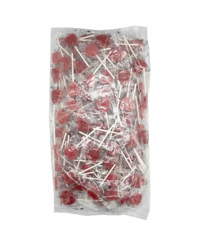 Cherry Heart Lollipops 1kg