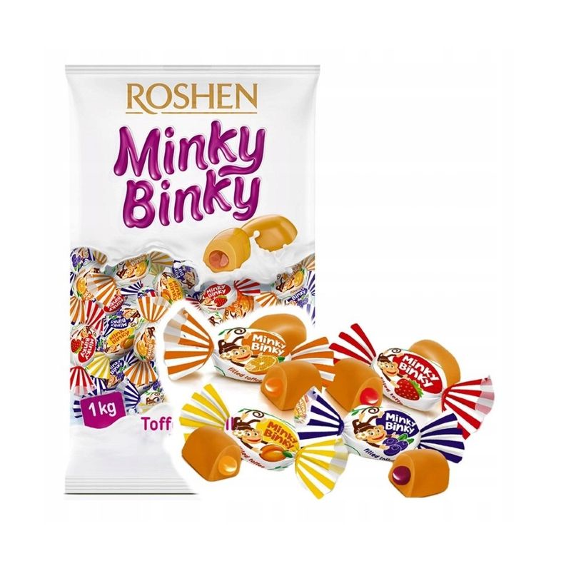 Minky Binky Toffees & Jelly Filling 1kg