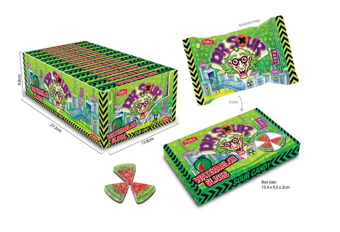 Hovedbilde Dr. Sour Watermelon Slices 80g