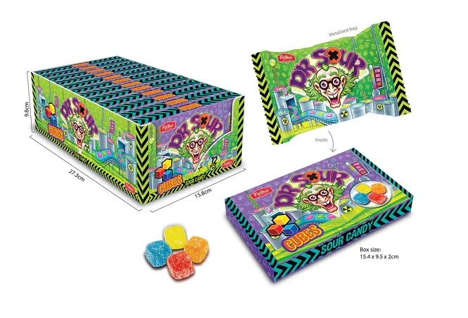 Hovedbilde Dr. Sour Cubes 90g