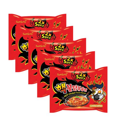 Samyang Hot Chicken Ramen 2X Spicy 5x140g 