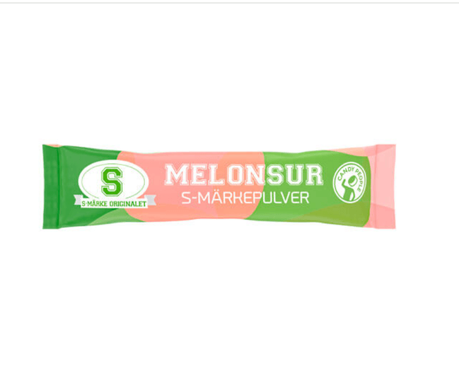 Hovedbilde S-Märke Pulver Melonsur 9g