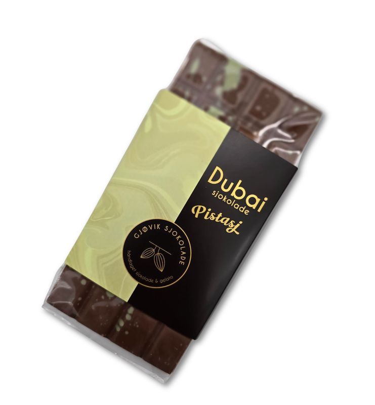 Dubai Sjokolade Pistasj 104g