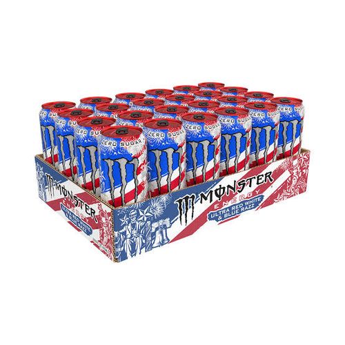 Monster Energy Ultra Red, White & Blue Razz 24x473ml