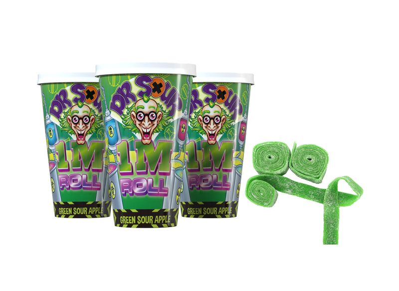 Dr. Sour 1m Apple Roll 90g