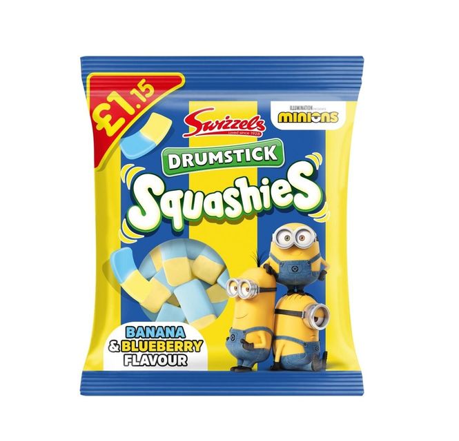 Hovedbilde Swizzels Drumstick Squashies Minions Banana & ...