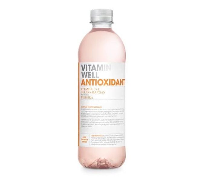 Hovedbilde Vitamin Well Antioxidant Fersken 500ml