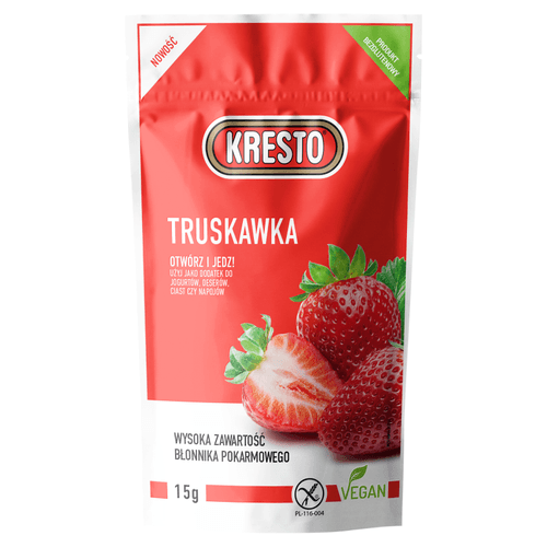 Kresto Freeze Dried Strawberry Slices 15g