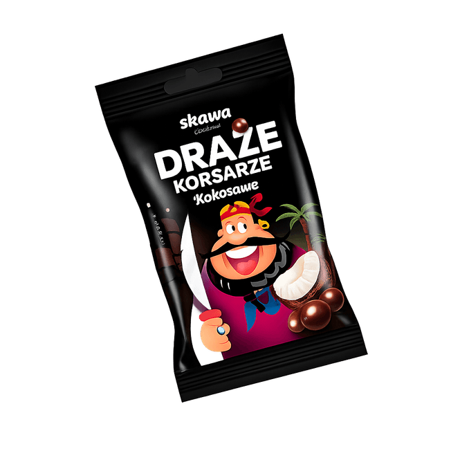 Hovedbilde Draze Korsarze Coconut Dragees 70g
