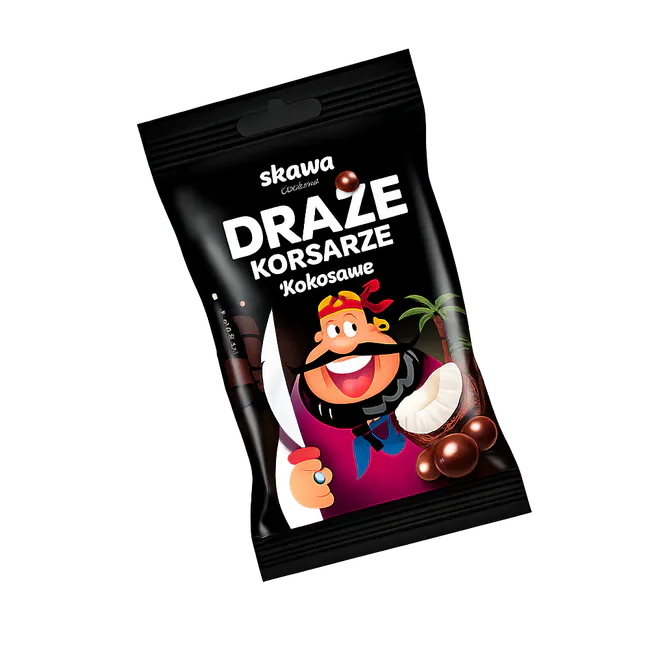 Hovedbilde Draze Korsarze Coconut Dragees 70g