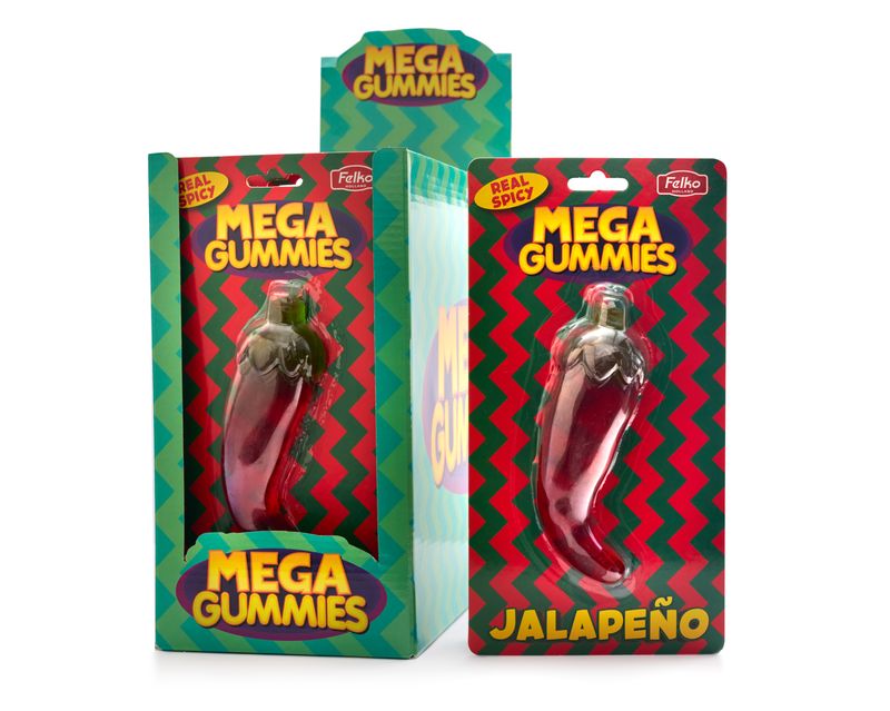 Mega Gummies Jalapeno Pepper 120g (Datotilbud)