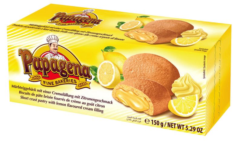 Papagena Biscuits Lemon 150g
