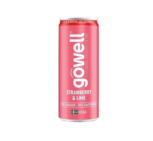 GoWell Jordbær & Lime 330ml