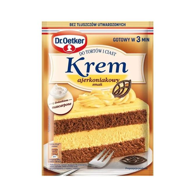 Hovedbilde Dr. Oetker Egg Liqueur Flavoured Cake Cream Mix ...