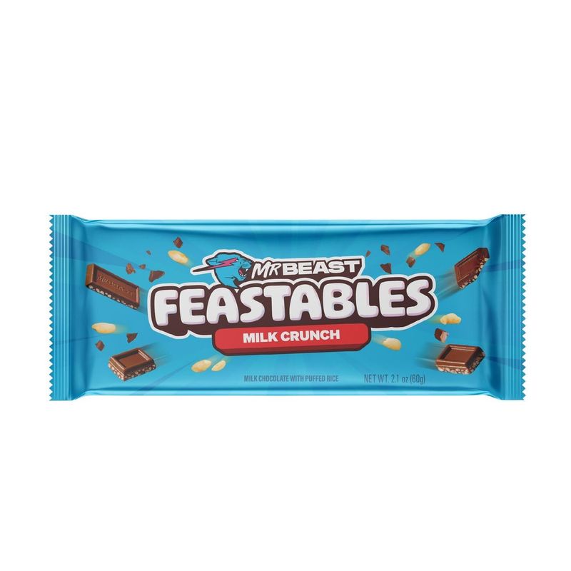Mr. Beast Feastables Milk Crunch 60g (Datotilbud)