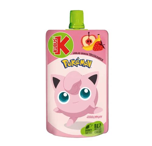 Kubuś Pokémon Fruktmos – Jigglypuff (Eple, banan & jordbær) 100g