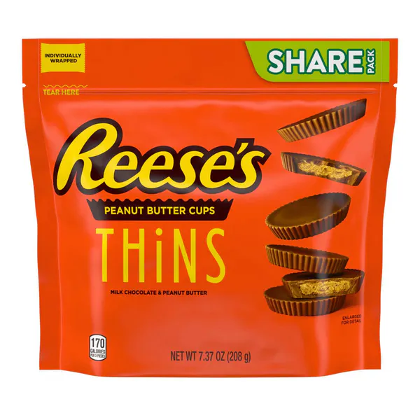 Bilde av Reese's Milk Chocolate Thins 208g
