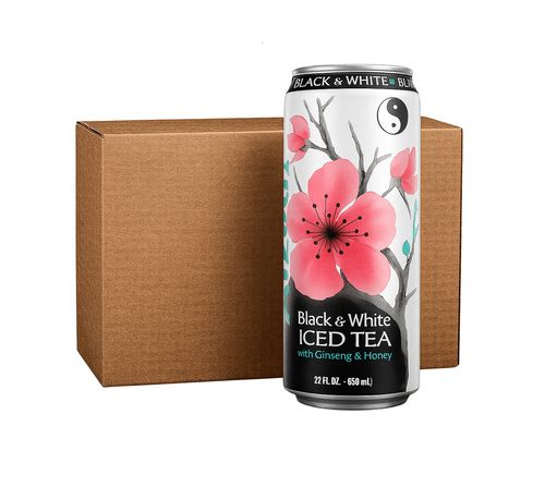 Arizona Black & White Iced Tea 24x650ml