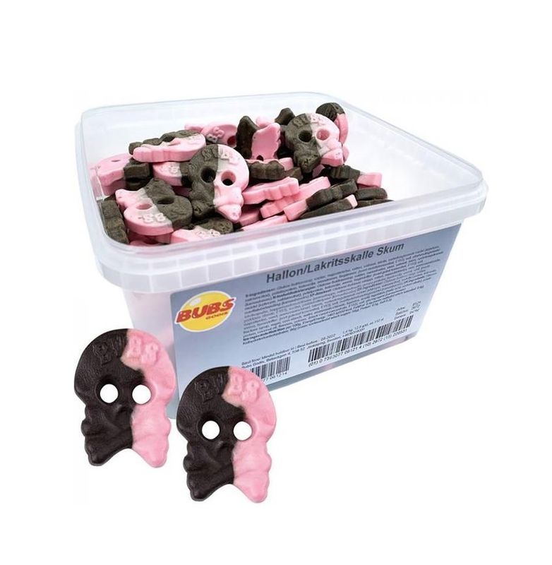 Bubs Hallon/Lakritsskalle Skum 2,8kg