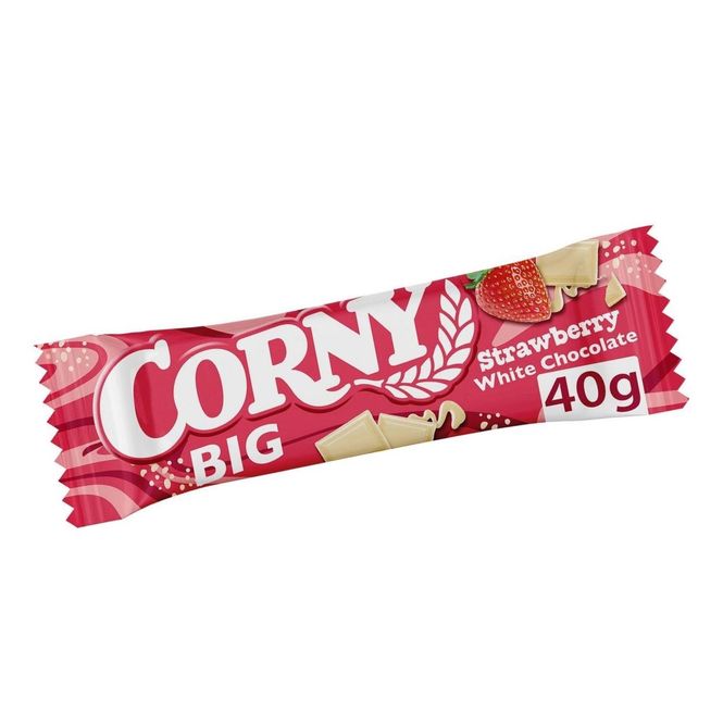 Hovedbilde Corny Strawberry White Chocolate 40g
