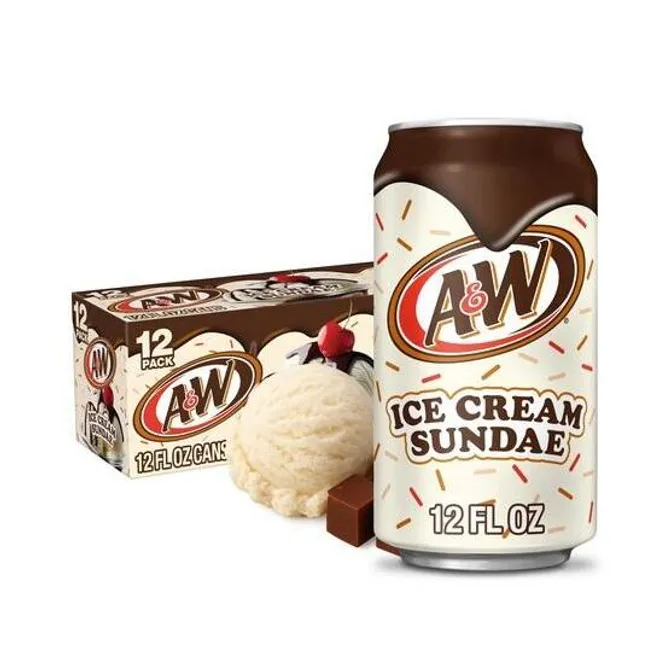 Hovedbilde A&W Ice Ceam Sundae Soda 12x355ml