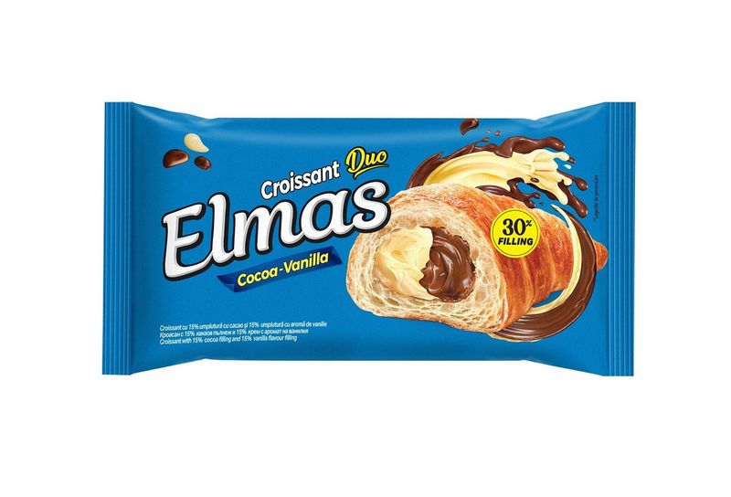 Elmas Croissant Cocoa Vanilla 60g (Datotilbud)