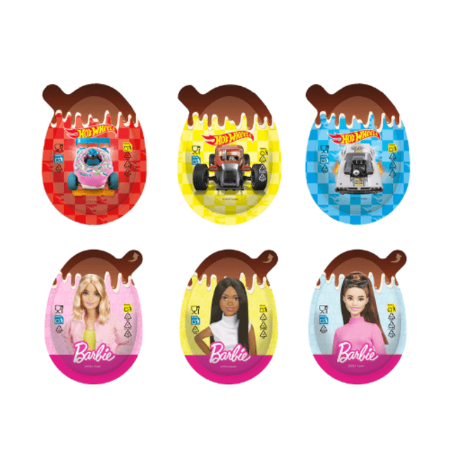 Hovedbilde Chocolate Egg Spoon & Surprise Barbie / Hot Weels ...