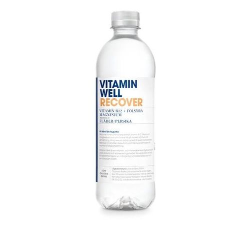 Vitamin Well Recover Svarthyll/Fersken 500ml